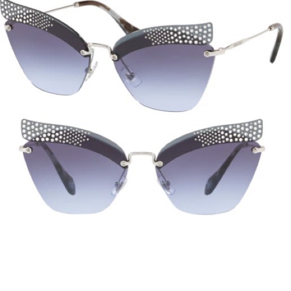 MIU MIU NWT - Special Project 61mm gradient cat eye sunglasses - Picture 1 of 3